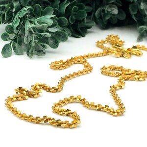 Vintage gold tone Box Chain Necklace by Premier Design